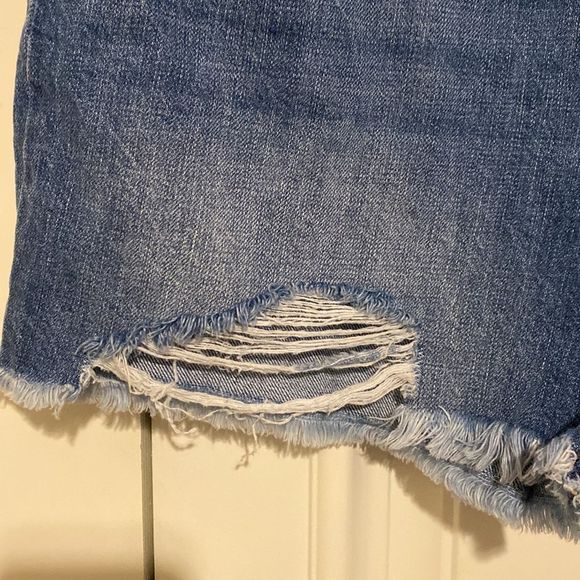 Kancan Distressed Denim Shorts - Picture 2 of 9